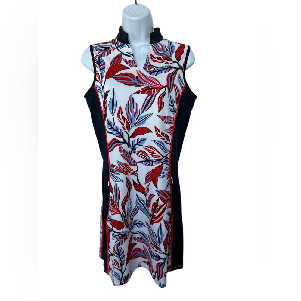 🆕 🍃 NWOT TAIL Activewear Lem Galleria Foliage Golf Dress | Women’s Small